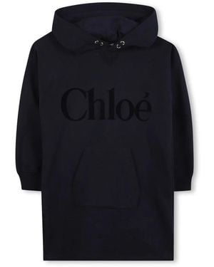 Chloé Hooded Dress - Blue