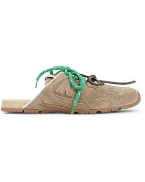 Miu Miu Nb Mules Trainers - Green