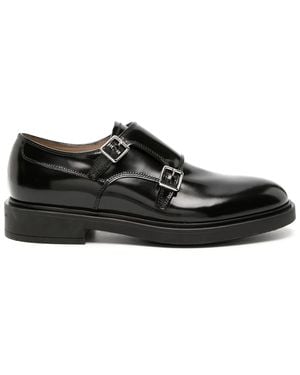 Gianvito Rossi Scott Double Monk Shoes - Black