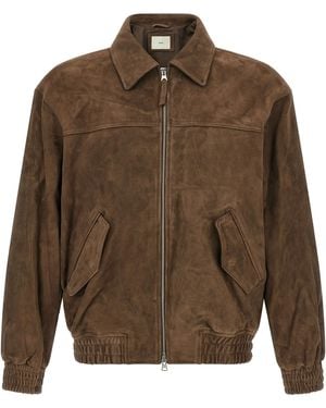DUNST Suede Blouson - Brown