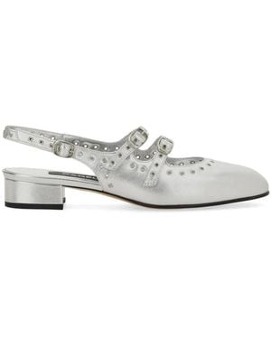 CAREL PARIS Mary Jane Slingback Queen - White
