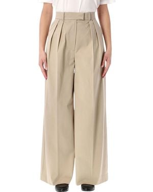 Anine Bing Lou Culotte Trousers - Natural