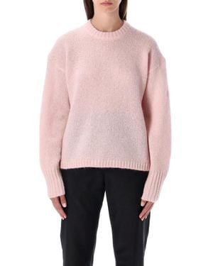 By Malene Birger Brie Wool And Mohair Crewneck Jumper - Pink