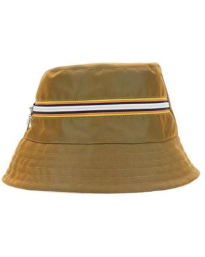 K-Way Bucket Hat With Zipper Logo - Green