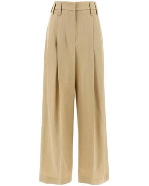 Jil Sander '100 Aw 36' Trousers - Natural
