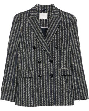 Circolo 1901 Cotton Double-Breasted Jacket - Gray