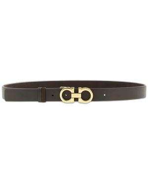Ferragamo Leather Belt - White