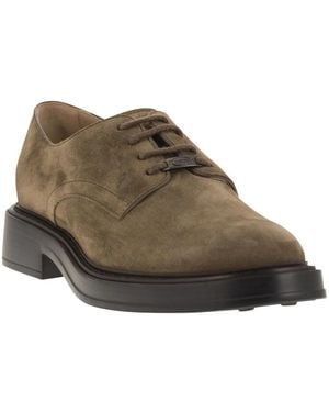 Tod's Suede Lace-Up - Brown