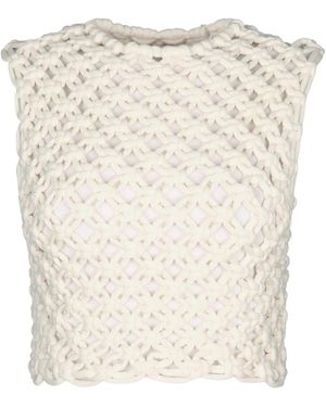 Alaïa Alaia Square Top - Natural