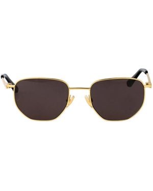 Bottega Veneta Metal Sunglasses - Brown