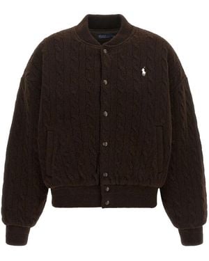 Polo Ralph Lauren Braided Bomber Jacket - Black