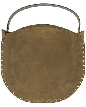 Isabel Marant "Oskan Hobo Soft" Large Shoulder Bag - Green