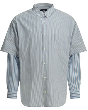 Comme des Garçons Comme Des Garçons Homme Plus Striped Casul Shirt - Blue