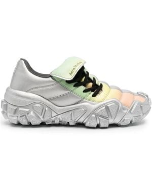 Acne Studios Bolzter Football Low-Top Sneakers - Gray