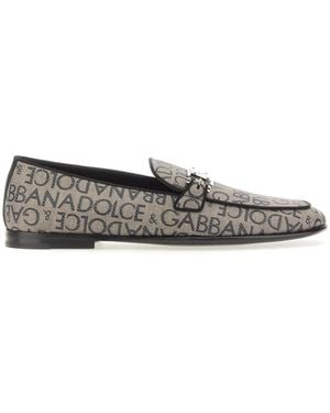 Dolce & Gabbana Dolce & Gabbana Jacquard Slipper - White
