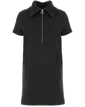 Gucci Melange Dark Stretch Jersey Dress - Black