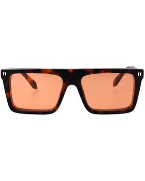Off-White c/o Virgil Abloh Shiny Havana Acetate Sunglasses - Brown