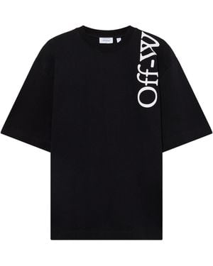 Off-White c/o Virgil Abloh Vertical Bookish Skate Cotton T-Shirt - Black
