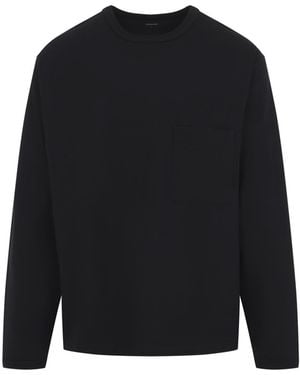 Lemaire Long Sleeve Boxy T-Shirt - Black