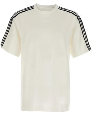 Y-3 Short Sleeve Tee 3-Stripes' T-Shirt - White