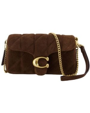 COACH Quilted Tabby Chain 19 Crossbody - Brown