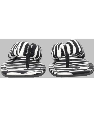 The Attico Sandals Indie Animalier Polyamide - Metallic