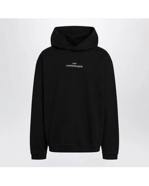 Maison Margiela Hoodie With Reversed Logo - Black