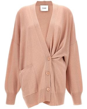 Nude Oversize Cardigan - Pink
