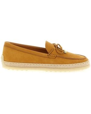 Tod's 'Gomma Rafia 92K' Loafers - Brown