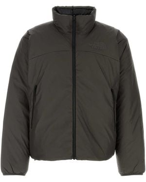 The North Face M Pertex Nuptse Reversible Jacket Lead/Tnf - Black