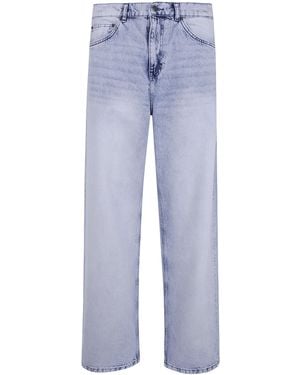 Les Deux Roi Bleached Denim Jeans - Blue