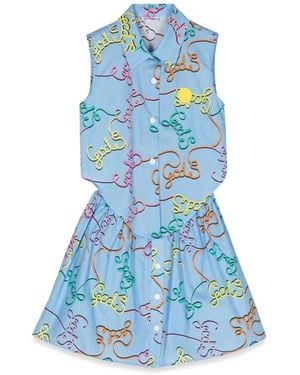 Gcds Blouse And Skirt Set - Blue