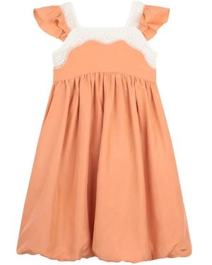 Chloé Vestito Con Pizzo - Pink