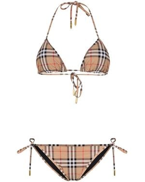 Burberry Check Cobb2 Bikini - White