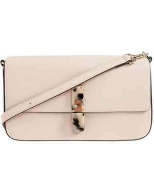 Furla Iride S Flap Shoulder Bag - Natural