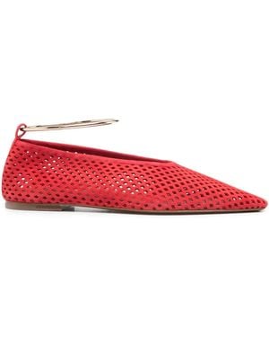 Jil Sander Classic Ballet Shoes - Red