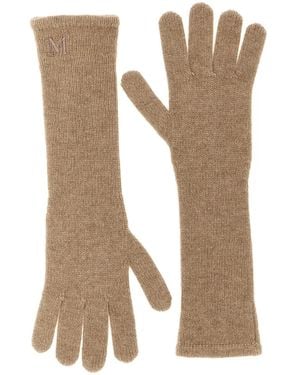 Max Mara 'Mmjock' Gloves - Natural