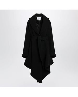 Alaïa Alaia Asymmetric Wool Coat - Black