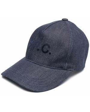 A.P.C. Logo Baseball Cap - Blue
