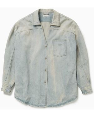1989 STUDIO Light Denim Overshirt - Grey