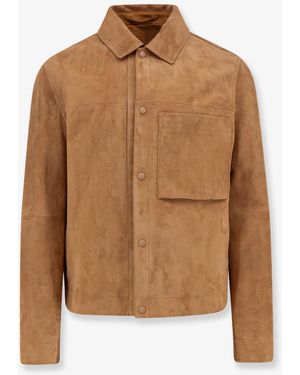 Dior Dior Suede Jacket With Dior Engravings - Brown