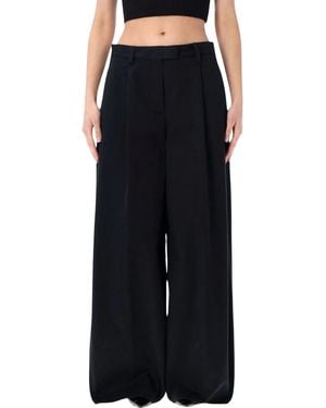 THE LATEST Deva Cotton Tailored Trousers - Black