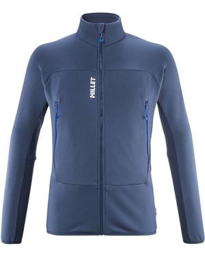 Millet Fusion Grid Fleece - Blue