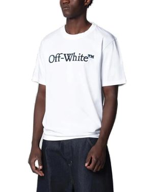 Off-White c/o Virgil Abloh Bookish Big Regular Short Sleeve T-Shirt For - White