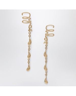 Chloé Iconic Dangling Earrings in Metallic | Lyst