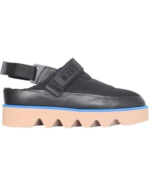 MSGM Puffed Sandals - Black