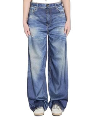 Golden Goose Boyfriend Peggy Pant Archive Denim Print - Blue