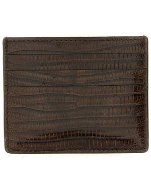 Brunello Cucinelli Leather Cardholder - Brown
