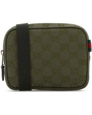 Gucci Gg Canvas Camera Bag - Green