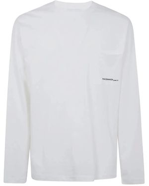 OAMC Peacemaker Lighter Long Sleeves Pocket Tee - White